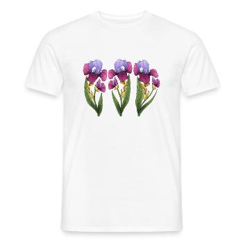 Fleur - T-shirt homme - blanc - Devant - AI Model Male 178 dark (178cm)