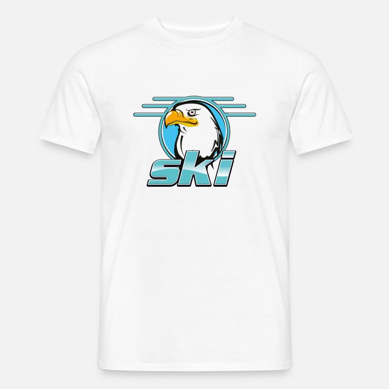 Golden Eagle Retro-Ski-Logo - Männer T-Shirt - Weiß