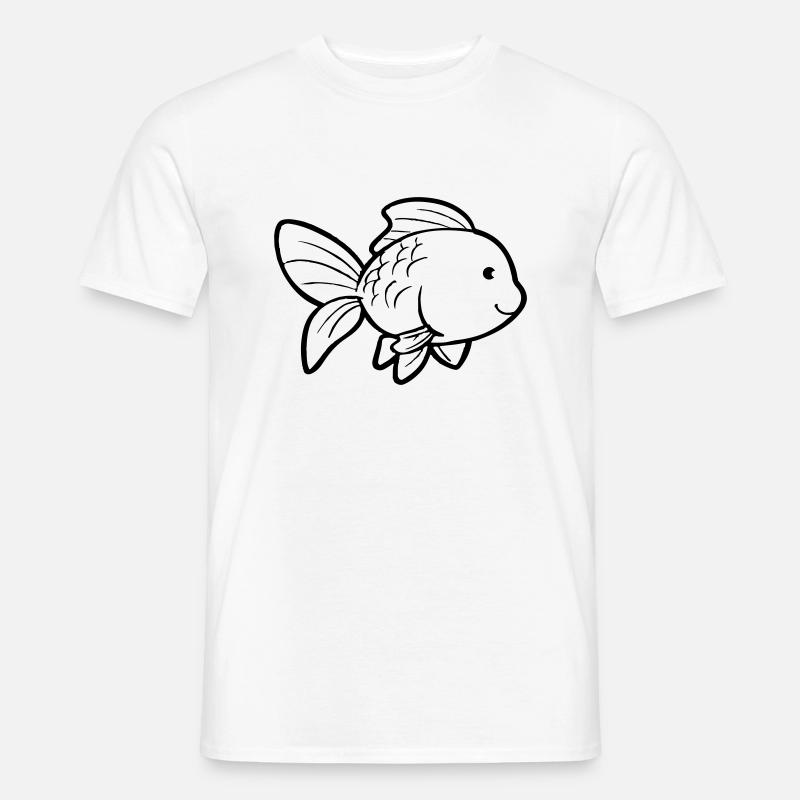 Goldfisch - Männer T-Shirt - Weiß