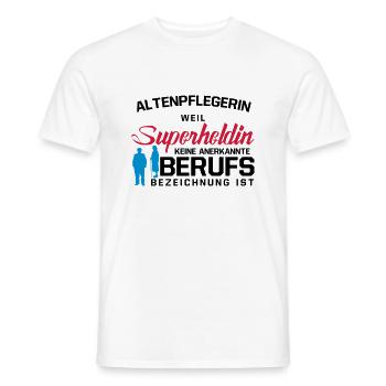 Altenpflegerin - Männer T-Shirt - Weiß - Vorne - AI Model Male 178 dark (178cm)