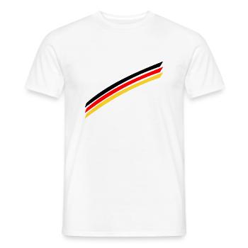 Germany flag - Men's T-Shirt - white - Front - AI Model Male 178 dark (178cm)