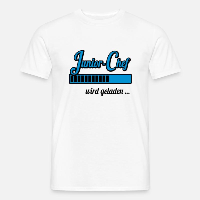 Junior-Chef wird geladen … (Schwangerschaft) - Männer T-Shirt - Weiß