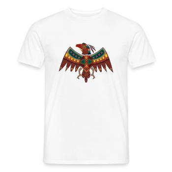 Falke - Männer T-Shirt - Weiß - Vorne - AI Model Male 178 dark (178cm)