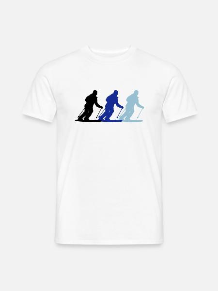 skiing - Men's T-Shirt - white