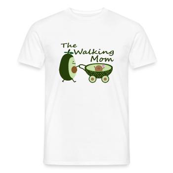 Avocat comme une mère qui marche - T-shirt homme - blanc - Devant - AI Model Male 178 dark (178cm)