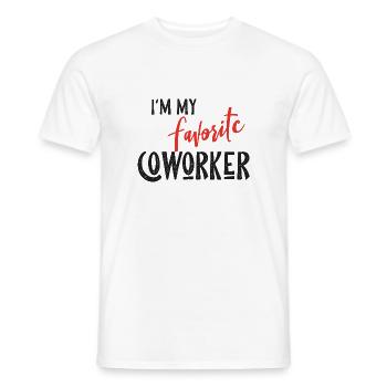 Loners - I'm my favorite coworker - Men's T-Shirt - white - Front - AI Model Male 178 dark (178cm)