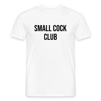 Small Cock Club - T-shirt homme - blanc - Devant - AI Model Male 178 dark (178cm)