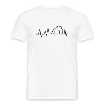 Puls Bauherrin Geschenk Hausbau Baustelle - Männer T-Shirt - Weiß - Vorne - AI Model Male 178 dark (178cm)