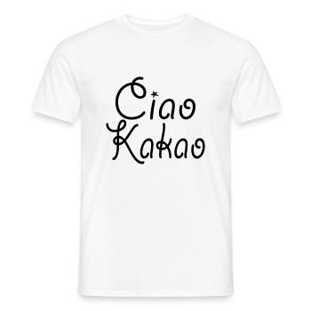 Cacao Ciao - T-shirt homme - blanc - Devant - AI Model Male 178 dark (178cm)