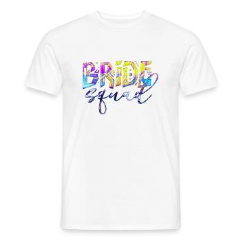 Bride bride wedding stag party bridesmaid party stag party - Men's T-Shirt - white - Front - AI Model Male 178 dark (178cm)
