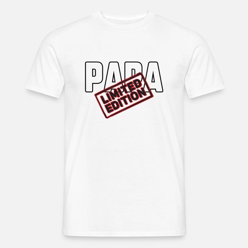 Papa limitierte Edition - Männer T-Shirt - Weiß