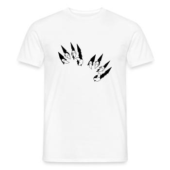 animal claws 2 - Männer T-Shirt - Weiß - Vorne - AI Model Male 178 dark (178cm)