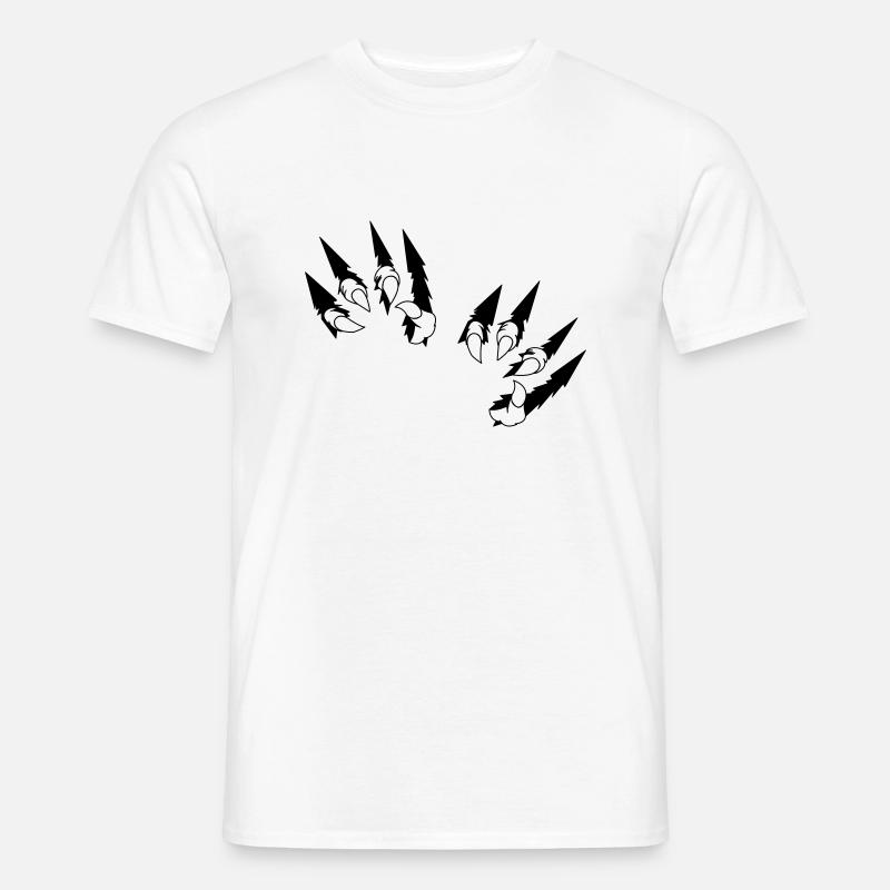 animal claws 2 - Männer T-Shirt - Weiß