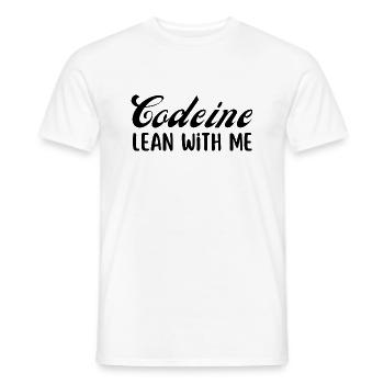 Codeine Lean with me - Men's T-Shirt - white - Front - AI Model Male 178 dark (178cm)
