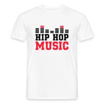 hip hop music - Männer T-Shirt - Weiß - Vorne - AI Model Male 178 dark (178cm)