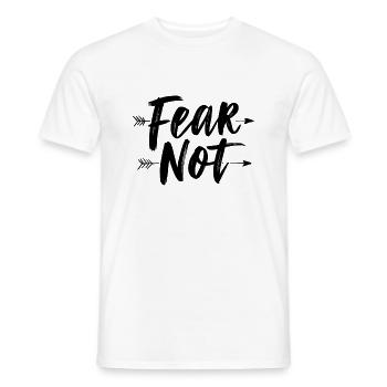 Fear not - Men's T-Shirt - white - Front - AI Model Male 178 dark (178cm)