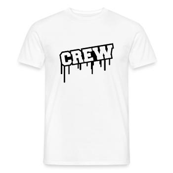 crew_designc1 - T-shirt homme - blanc - Devant - AI Model Male 178 dark (178cm)