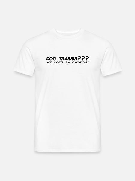 dogtrainer - Männer T-Shirt - Weiß