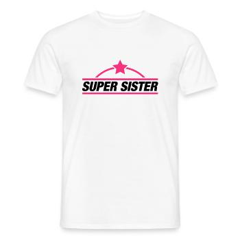 super_sister_qa2 - T-shirt homme - blanc - Devant - AI Model Male 178 dark (178cm)