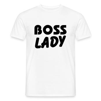 Boss Lady - Männer T-Shirt - Weiß - Vorne - AI Model Male 178 dark (178cm)