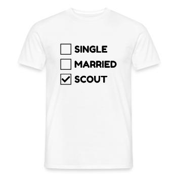scout / scouting / scoutisme / guide - T-shirt homme - blanc - Devant - AI Model Male 178 dark (178cm)