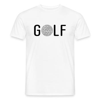 Golf - Männer T-Shirt - Weiß - Vorne - AI Model Male 178 dark (178cm)