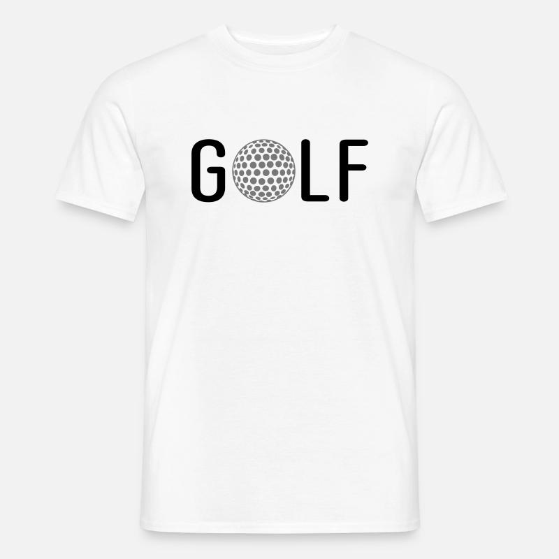 Golf - Männer T-Shirt - Weiß