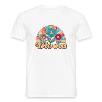 Bloom - Men's T-Shirt - white - Front - AI Model Male 178 dark (178cm)