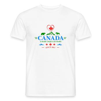 Kanada Vancouver Montreal Toronto Maple Leaf Bären - Männer T-Shirt - Weiß - Vorne - AI Model Male 178 dark (178cm)