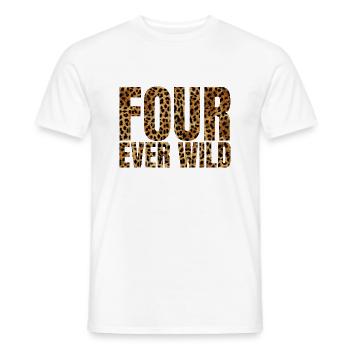 Four Ever Wild 29 - Männer T-Shirt - Weiß - Vorne - AI Model Male 178 dark (178cm)