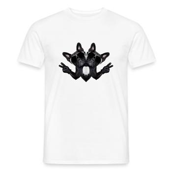 Abstrakter Hund - Männer T-Shirt - Weiß - Vorne - AI Model Male 178 dark (178cm)