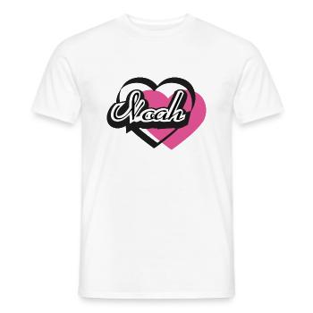Name Noah - Männer T-Shirt - Weiß - Vorne - AI Model Male 178 dark (178cm)