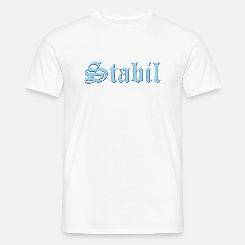 Stabil - Männer T-Shirt - Weiß
