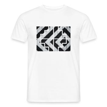 Geometric - Men's T-Shirt - white - Front - AI Model Male 178 dark (178cm)