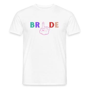 Bridle - bride's ring finger - Men's T-Shirt - white - Front - AI Model Male 178 dark (178cm)