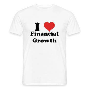 i love Financial Growth - Männer T-Shirt - Weiß - Vorne - AI Model Male 178 dark (178cm)