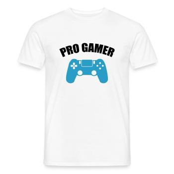 Pro Gamer - Men's T-Shirt - white - Front - AI Model Male 178 dark (178cm)