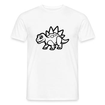 dinosaurier comic - Männer T-Shirt - Weiß - Vorne - AI Model Male 178 dark (178cm)