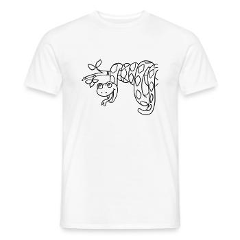 Coloring page for creative minds and little artists - Men's T-Shirt - white - Front - AI Model Male 178 dark (178cm)