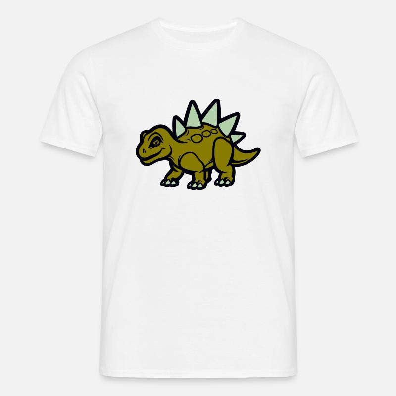 Stegosaurus Comic - Men's T-Shirt - white