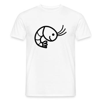 Crevette - T-shirt homme - blanc - Devant - AI Model Male 178 dark (178cm)