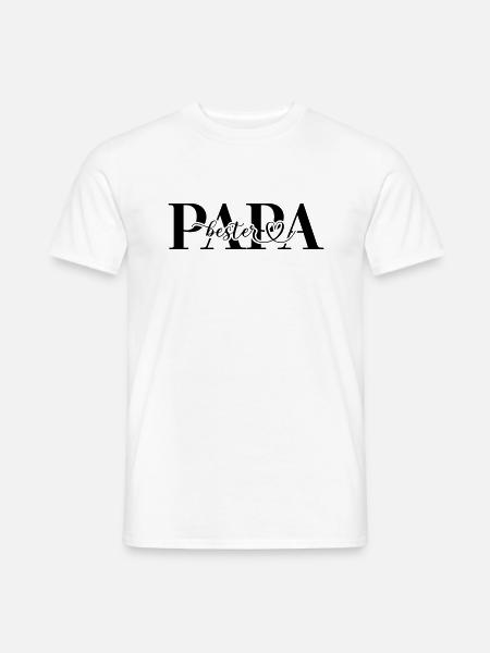 Bester Papa - Männer T-Shirt - Weiß