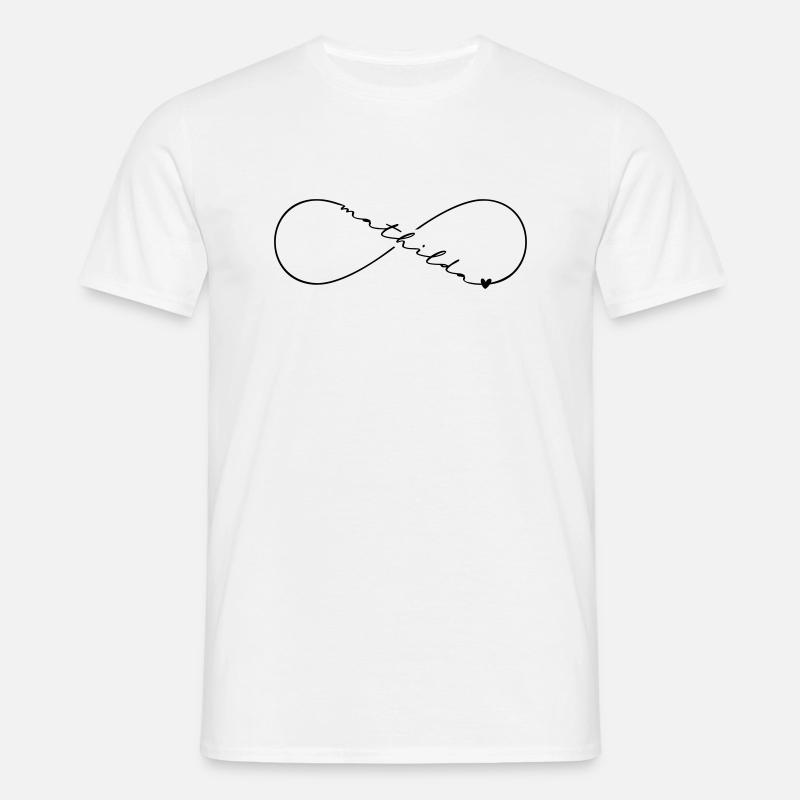 Mathilda Name Infinitysymbol - Männer T-Shirt - Weiß