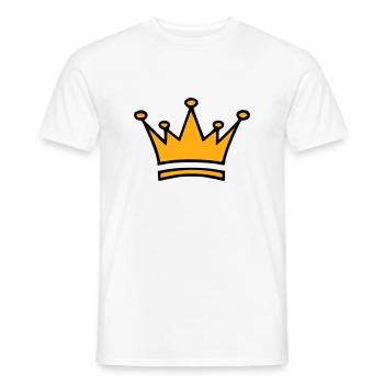 KRONE - Männer T-Shirt - Weiß - Vorne - AI Model Male 178 dark (178cm)