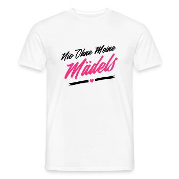 nie ohne meine mädels - Männer T-Shirt - Weiß - Vorne - AI Model Male 178 dark (178cm)