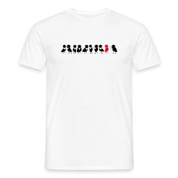 Corbeaux à oiseaux - T-shirt homme - blanc - Devant - AI Model Male 178 dark (178cm)