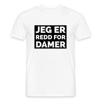 Ich habe Angst vor Damen - Männer T-Shirt - Weiß - Vorne - AI Model Male 178 dark (178cm)