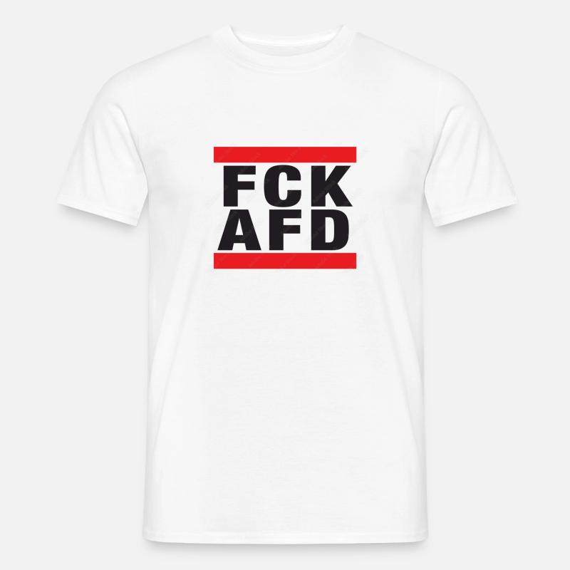 FCKAFD - Männer T-Shirt - Weiß