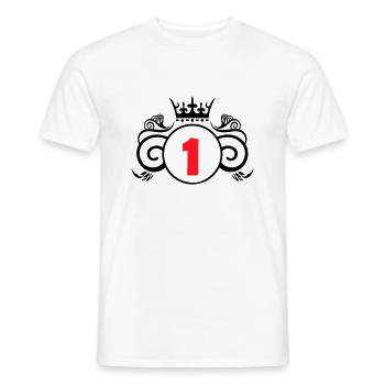 Coat of arms 1 - Men's T-Shirt - white - Front - AI Model Male 178 dark (178cm)