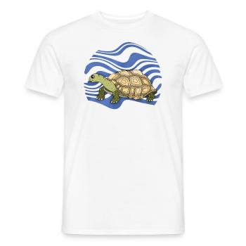 Tortue - T-shirt homme - blanc - Devant - AI Model Male 178 dark (178cm)